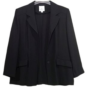 En Avance Haut De Gamme Women's Size 14 Light Black Blazer Y2K Vintage